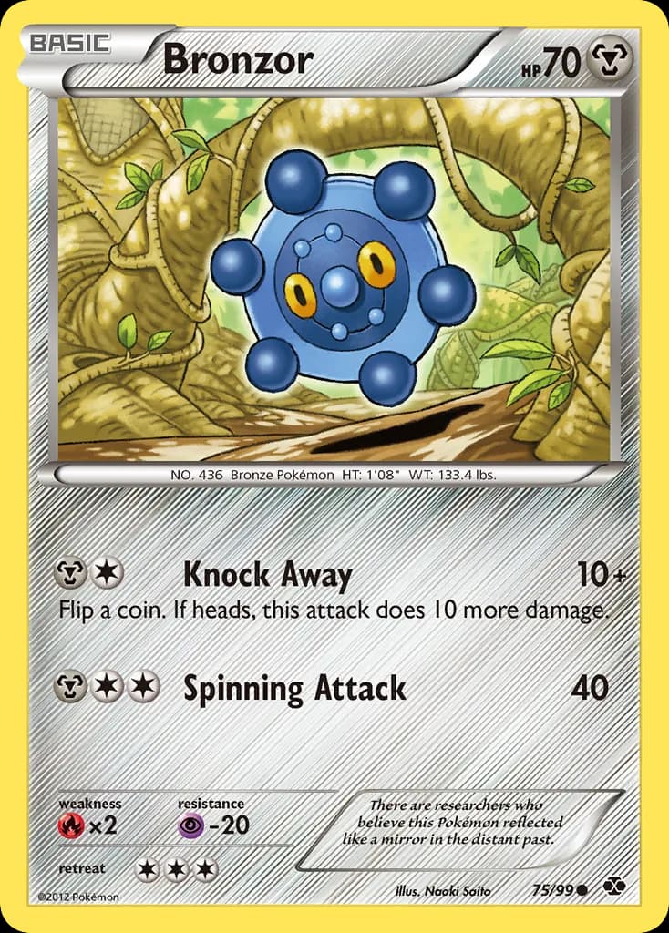 Next Destinies Bronzor card front, 75/99