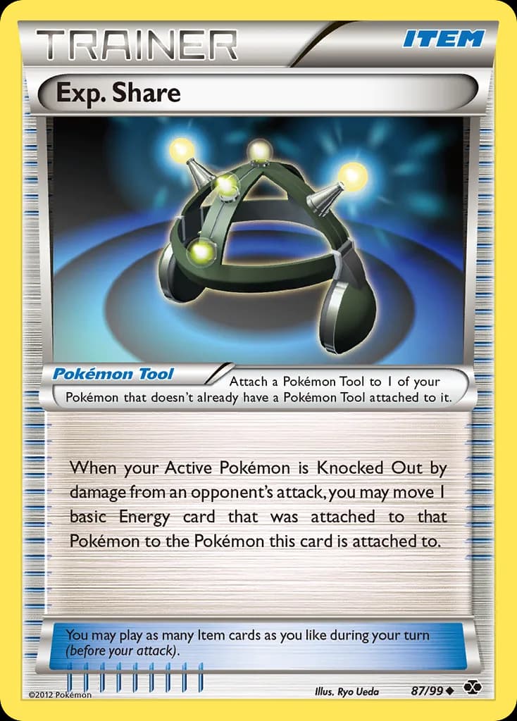 Next Destinies Exp. Share card front, 87/99