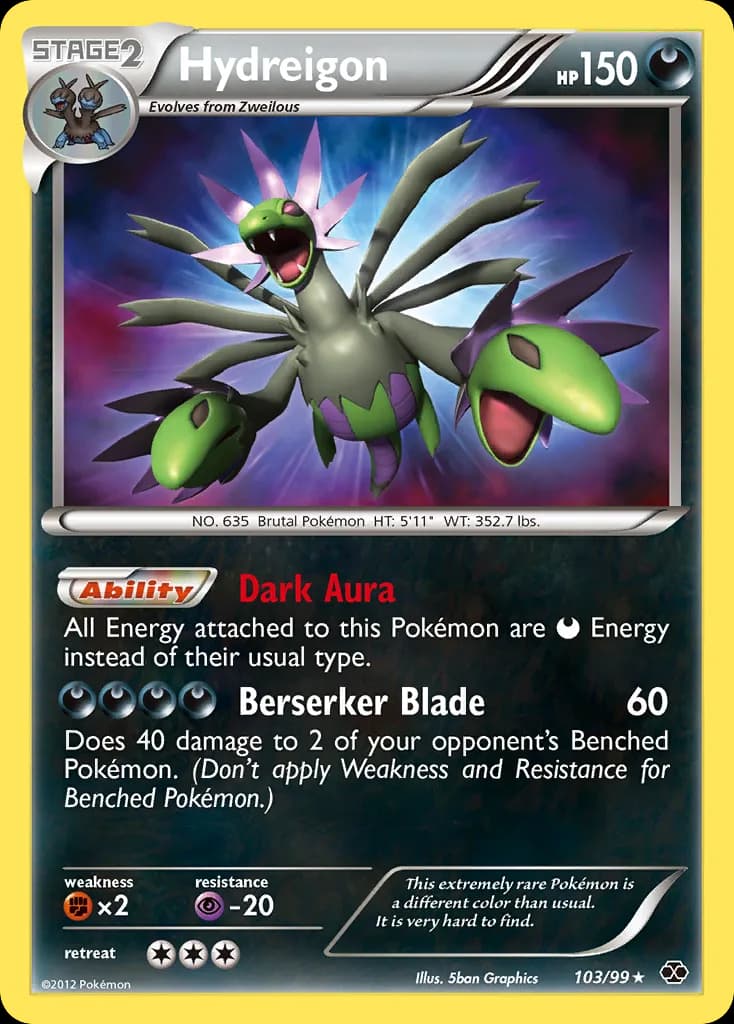 Hydreigon card front, Next Destinies 103/99