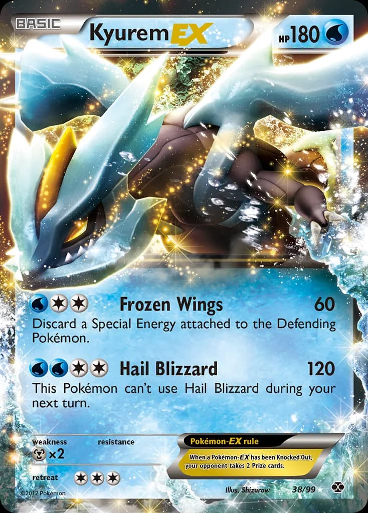 Next Destinies Kyurem-EX card front, 38/99