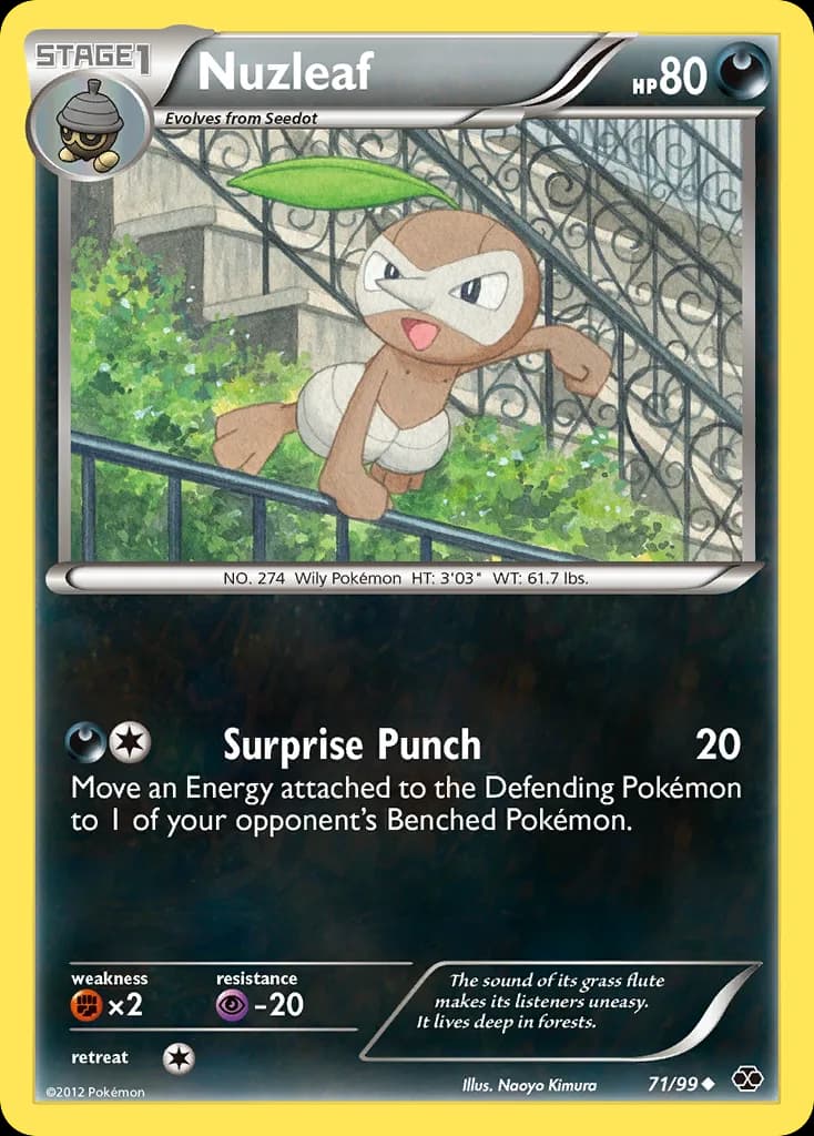 Next Destinies Nuzleaf card front, 71/99
