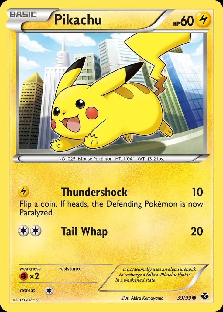 Next Destinies Pikachu card front, 39/99