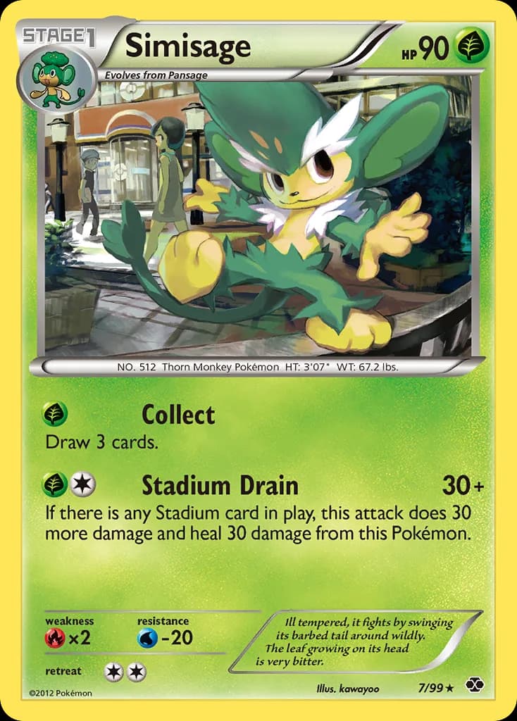 Next Destinies Simisage card front, 7/99