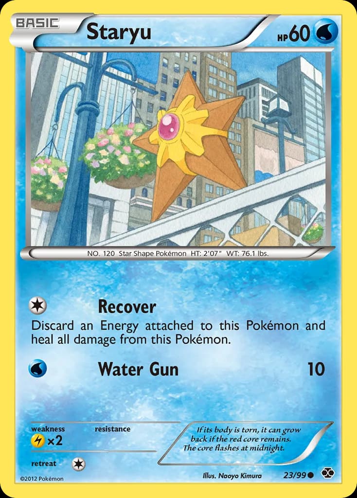 Next Destinies Staryu card front, 23/99