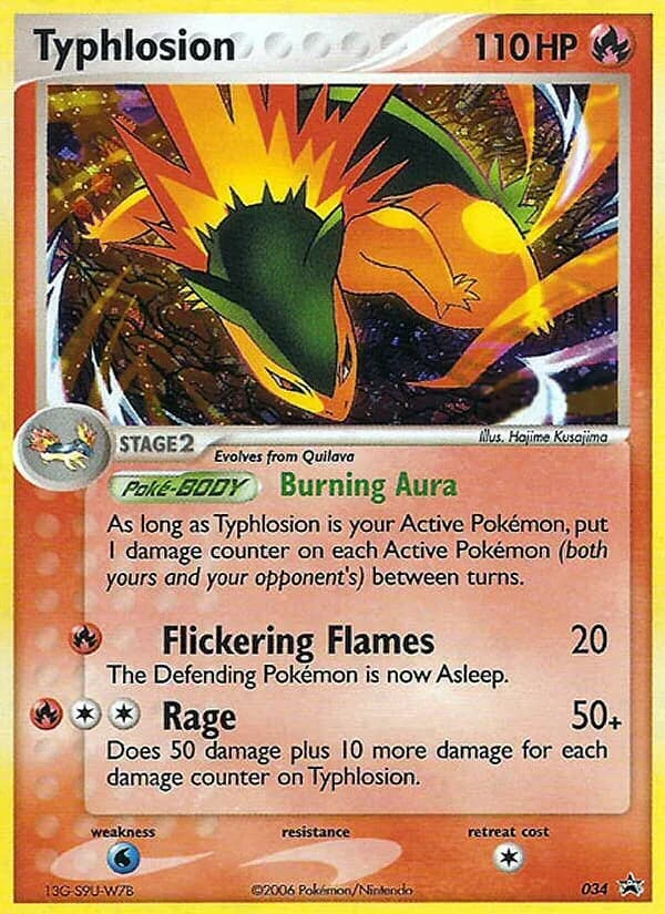 Typhlosion card front, Nintendo Black Star Promos 034