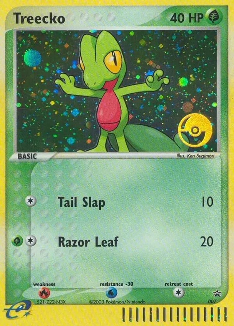 Treecko card front, Nintendo Black Star Promos 007
