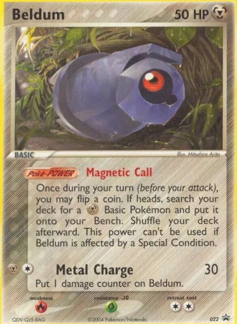 Beldum card front, Nintendo Black Star Promos 022