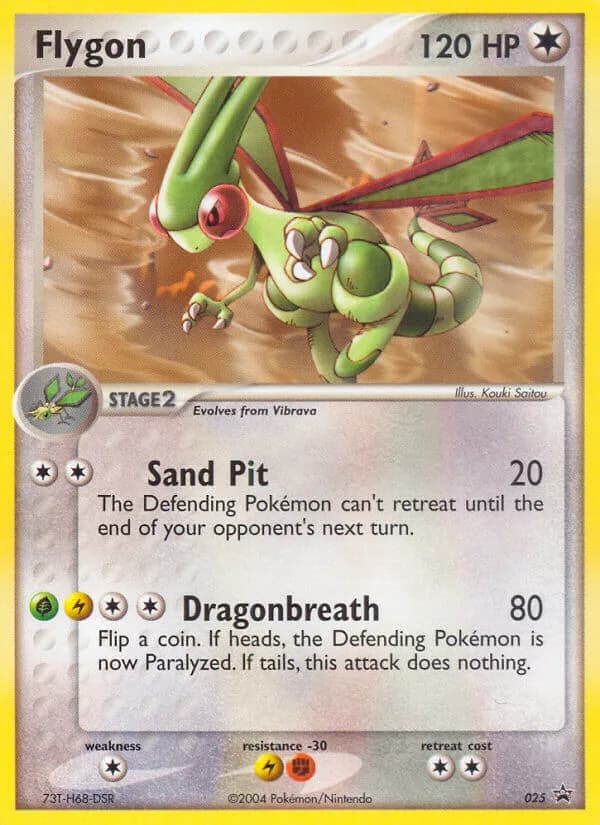 Flygon card front, Nintendo Black Star Promos 025