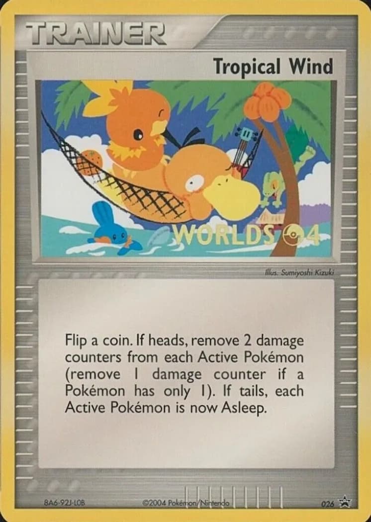 Tropical Wind card front, Nintendo Black Star Promos 026
