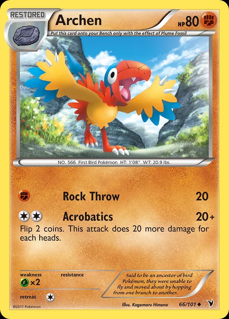 Noble Victories Archen card front, 66/101