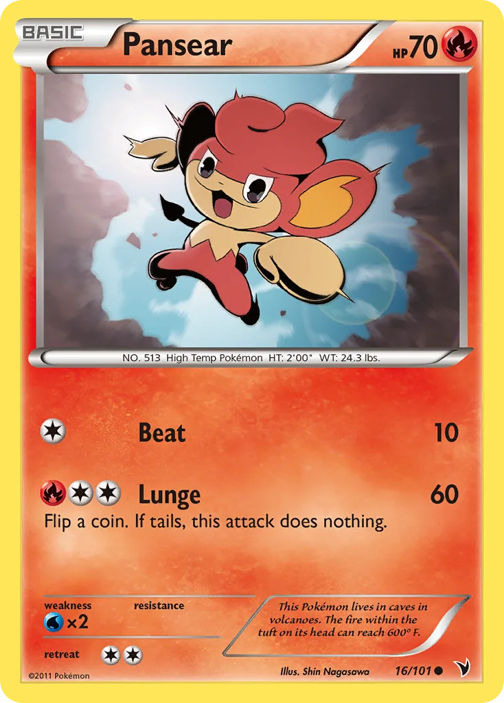 Noble Victories Pansear card front, 16/101