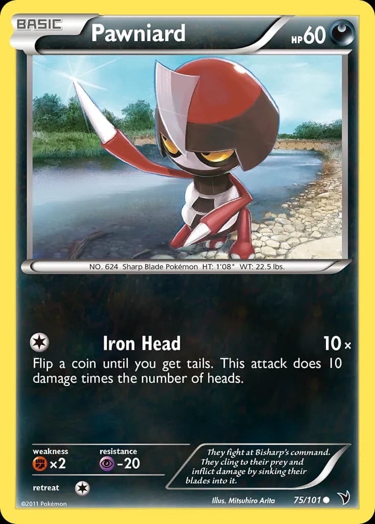 Noble Victories Pawniard card front, 75/101