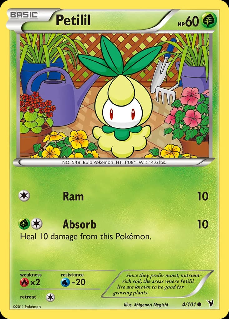 Noble Victories Petilil card front, 4/101