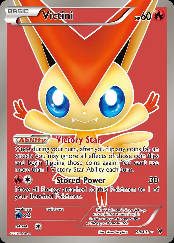 Victini card front, Noble Victories 98/101