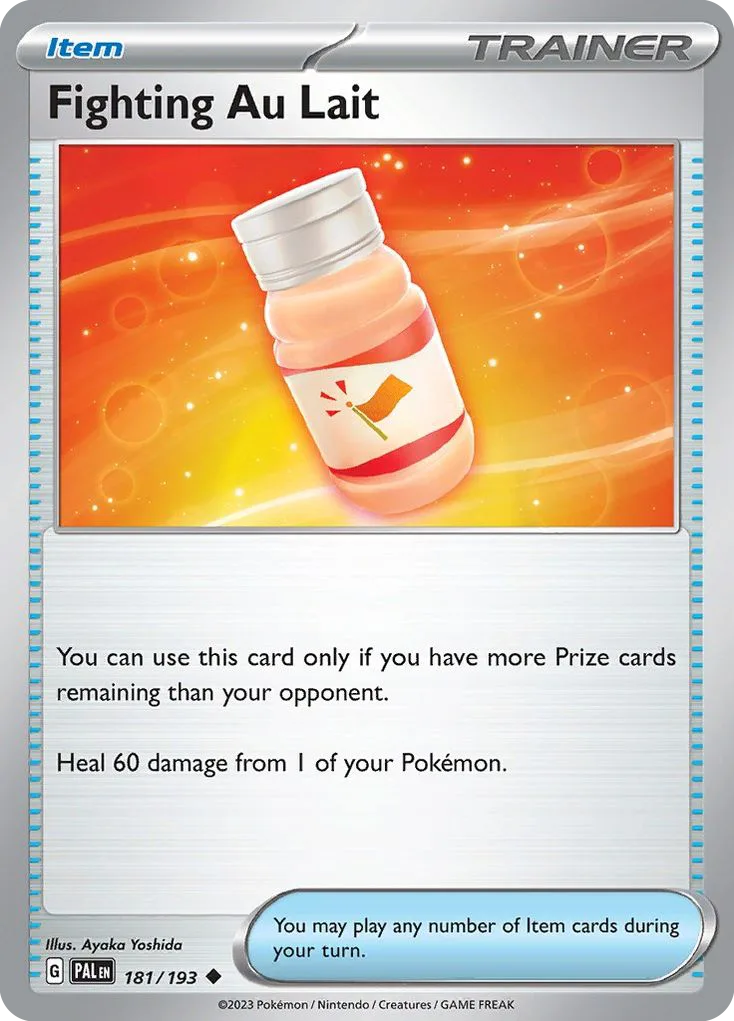 Paldea Evolved Fighting Au Lait card front, 181/193