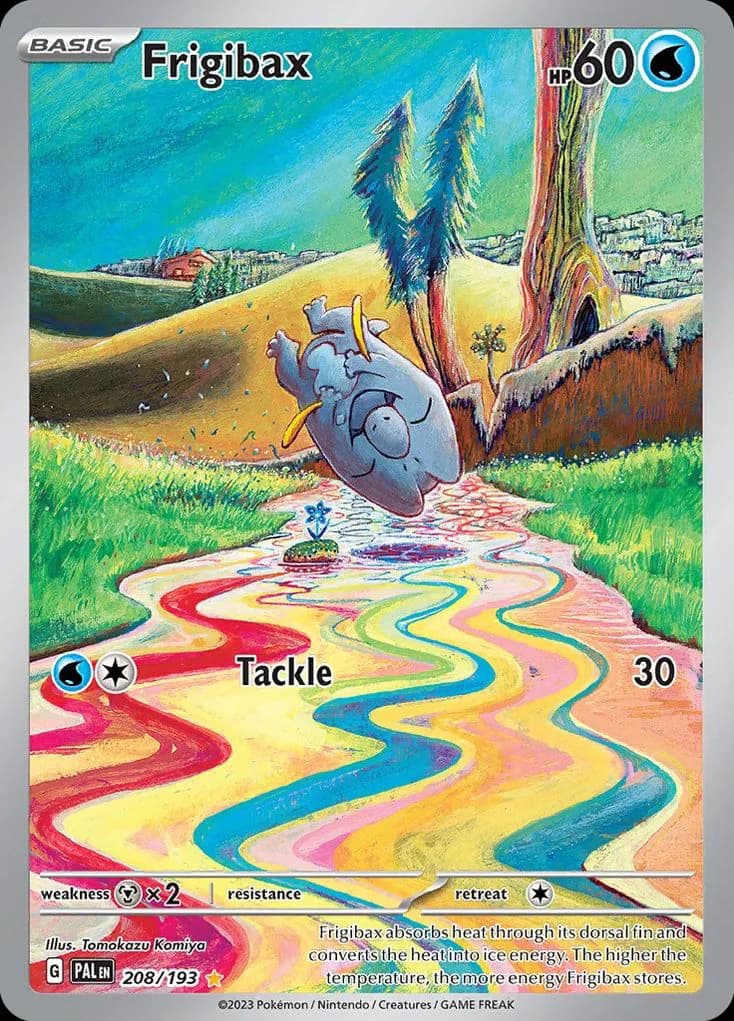 Paldea Evolved Frigibax card front, 208/193