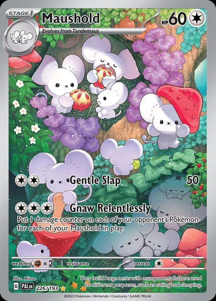 Paldea Evolved Maushold card front, 226/193