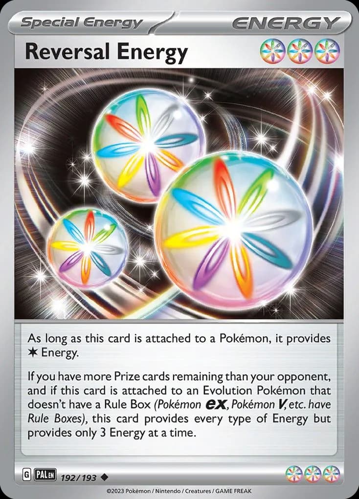 Paldea Evolved Reversal Energy card front, 192/193