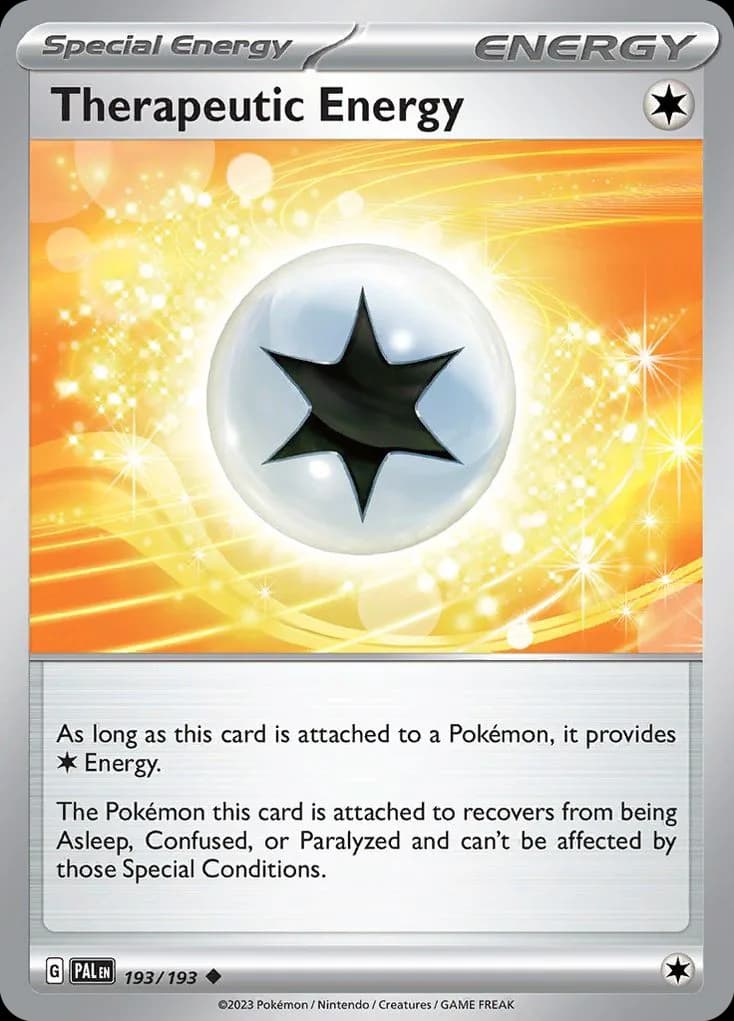 Paldea Evolved Therapeutic Energy card front, 193/193