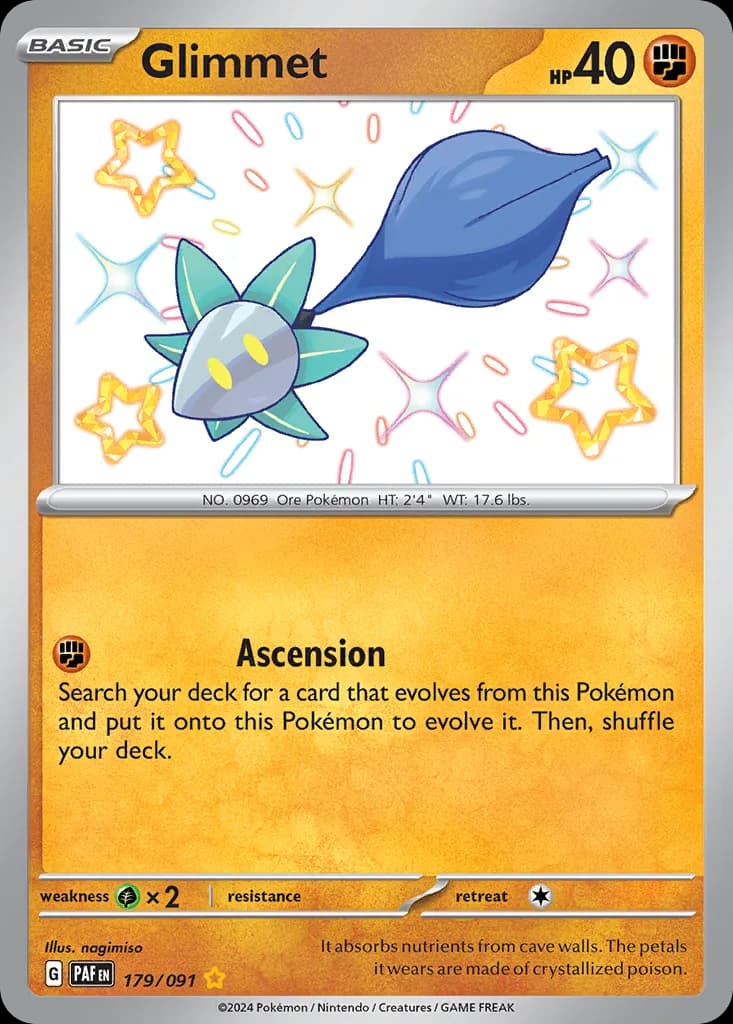Paldean Fates Glimmet card front, 179/91