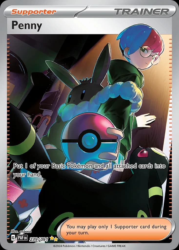 Paldean Fates Penny card front, 239/91