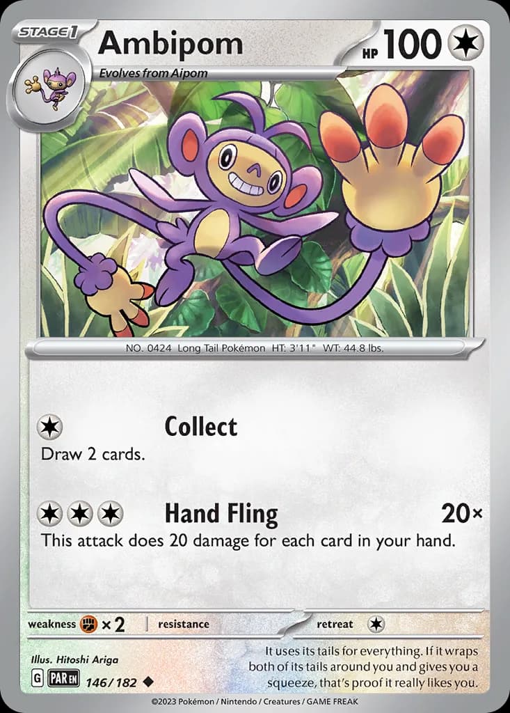 Paradox Rift Ambipom card front, 146/182