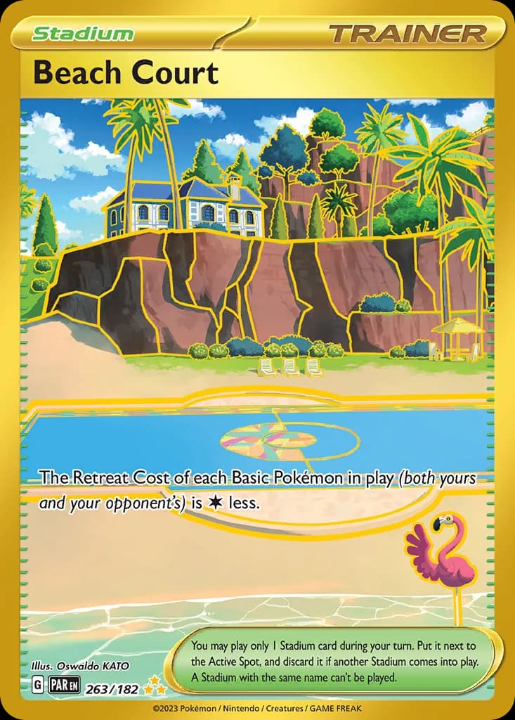 Paradox Rift Beach Court card front, 263/182