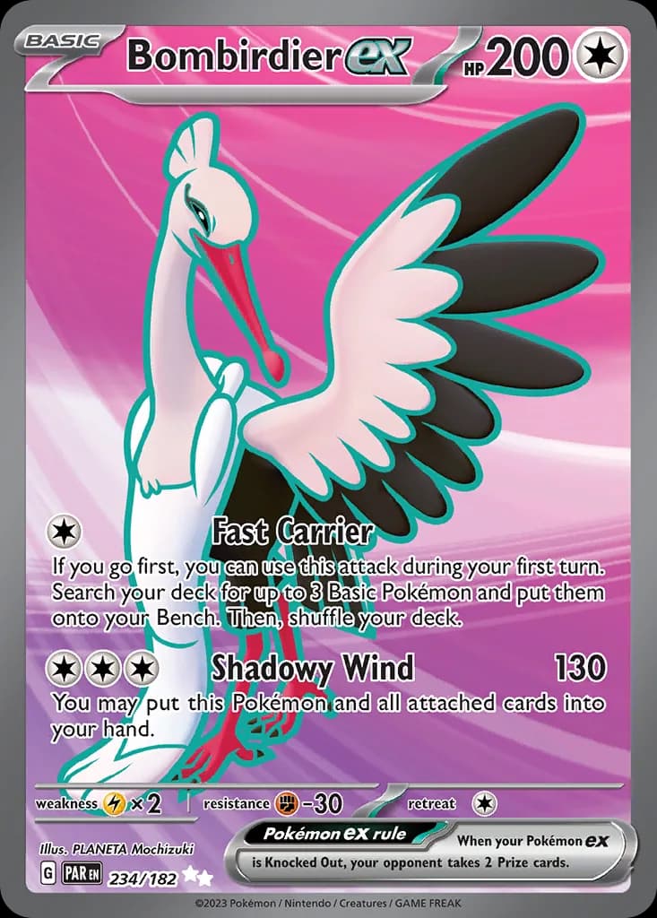 Paradox Rift Bombirdier ex card front, 234/182