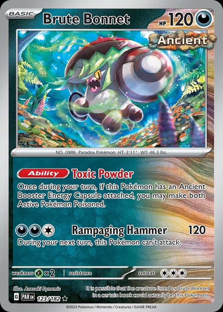 Paradox Rift Brute Bonnet card front, 123/182