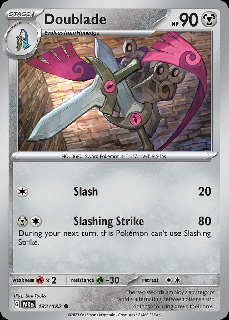 Paradox Rift Doublade card front, 132/182
