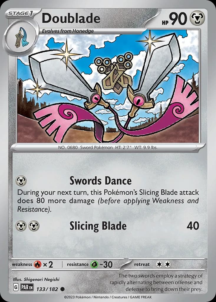 Paradox Rift Doublade card front, 133/182