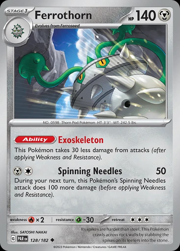 Paradox Rift Ferrothorn card front, 128/182