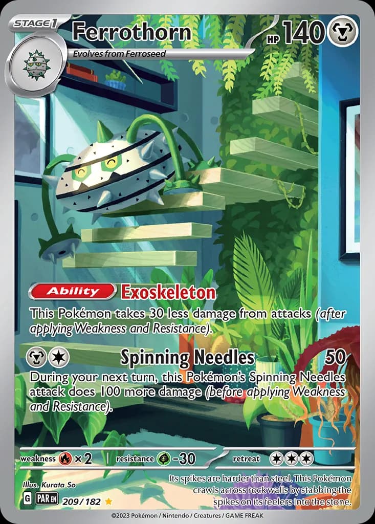 Paradox Rift Ferrothorn card front, 209/182