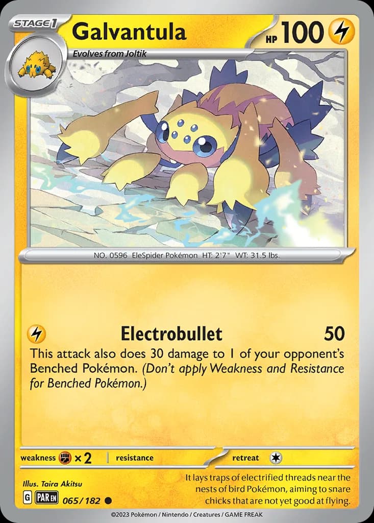 Paradox Rift Galvantula card front, 65/182