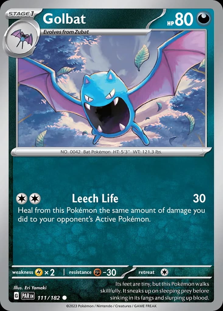 Paradox Rift Golbat card front, 111/182