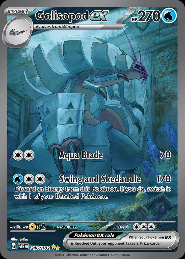 Paradox Rift Golisopod ex card front, 246/182