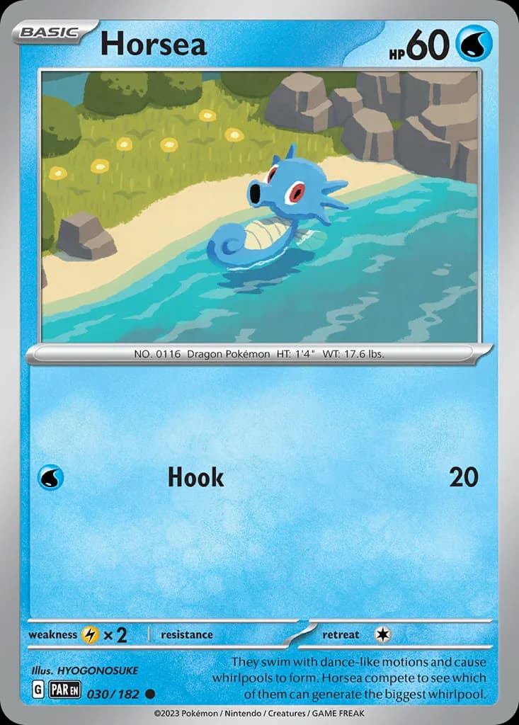 Paradox Rift Horsea card front, 30/182