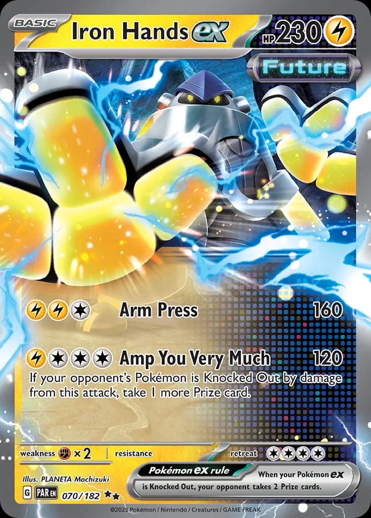 Paradox Rift Iron Hands ex card front, 70/182