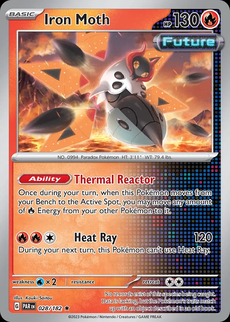 Paradox Rift Iron Moth card front, 28/182