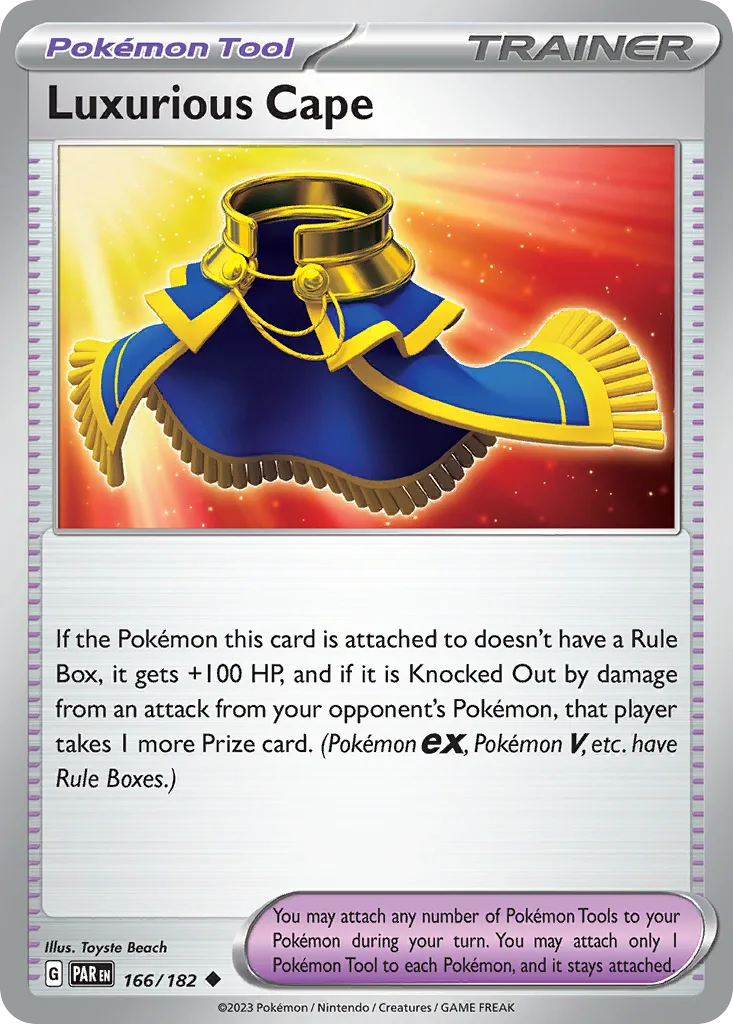 Paradox Rift Luxurious Cape card front, 166/182