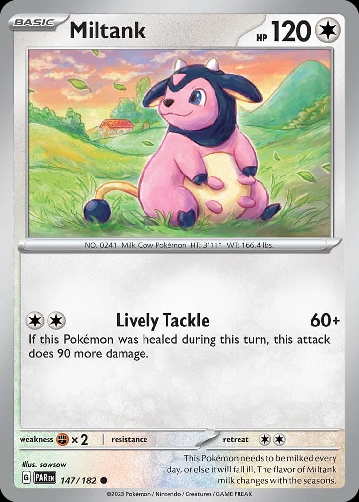 Paradox Rift Miltank card front, 147/182