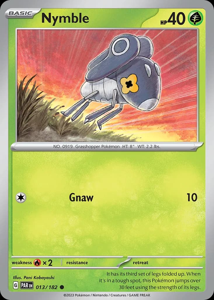 Paradox Rift Nymble card front, 13/182