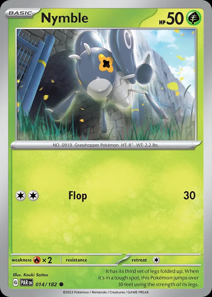 Paradox Rift Nymble card front, 14/182
