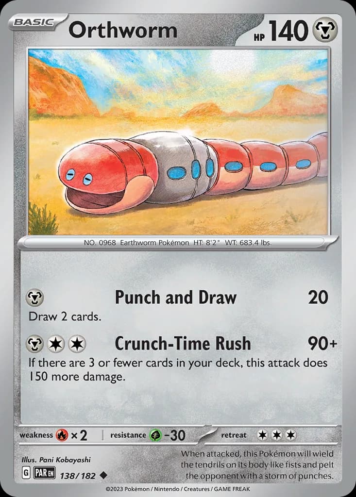 Paradox Rift Orthworm card front, 138/182