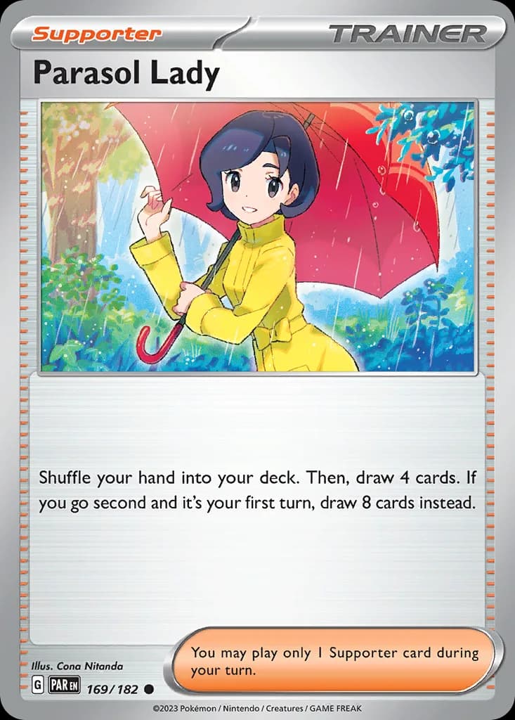 Paradox Rift Parasol Lady card front, 169/182