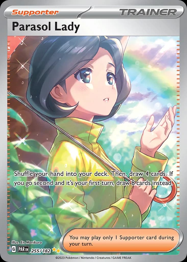 Paradox Rift Parasol Lady card front, 255/182