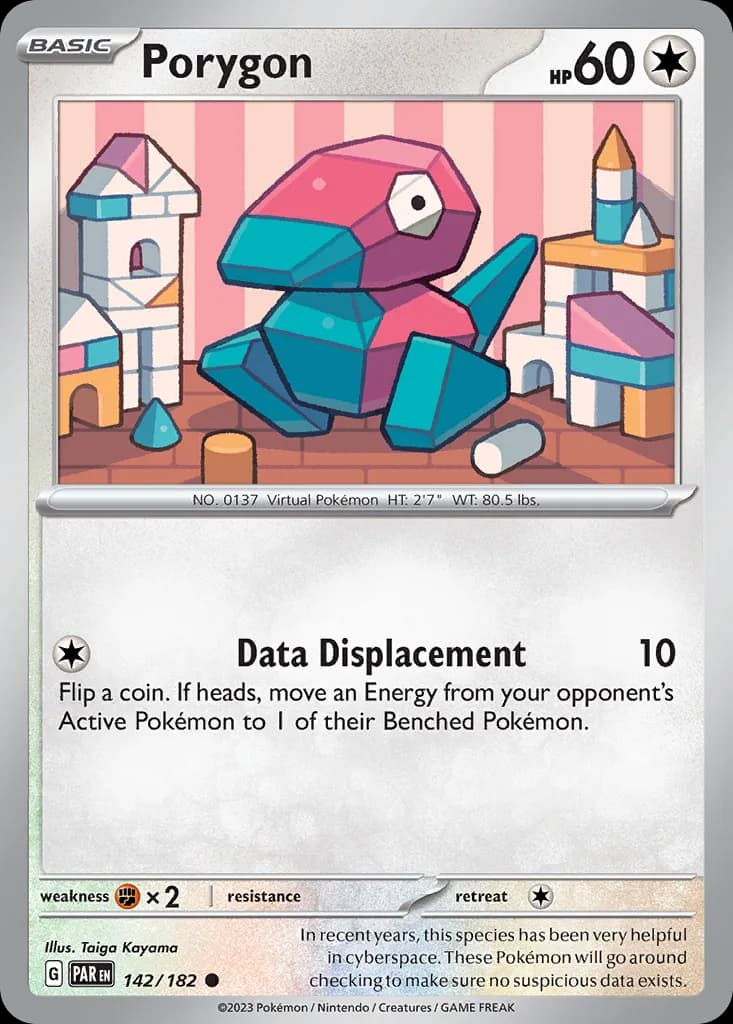 Porygon card front, Paradox Rift 142/182