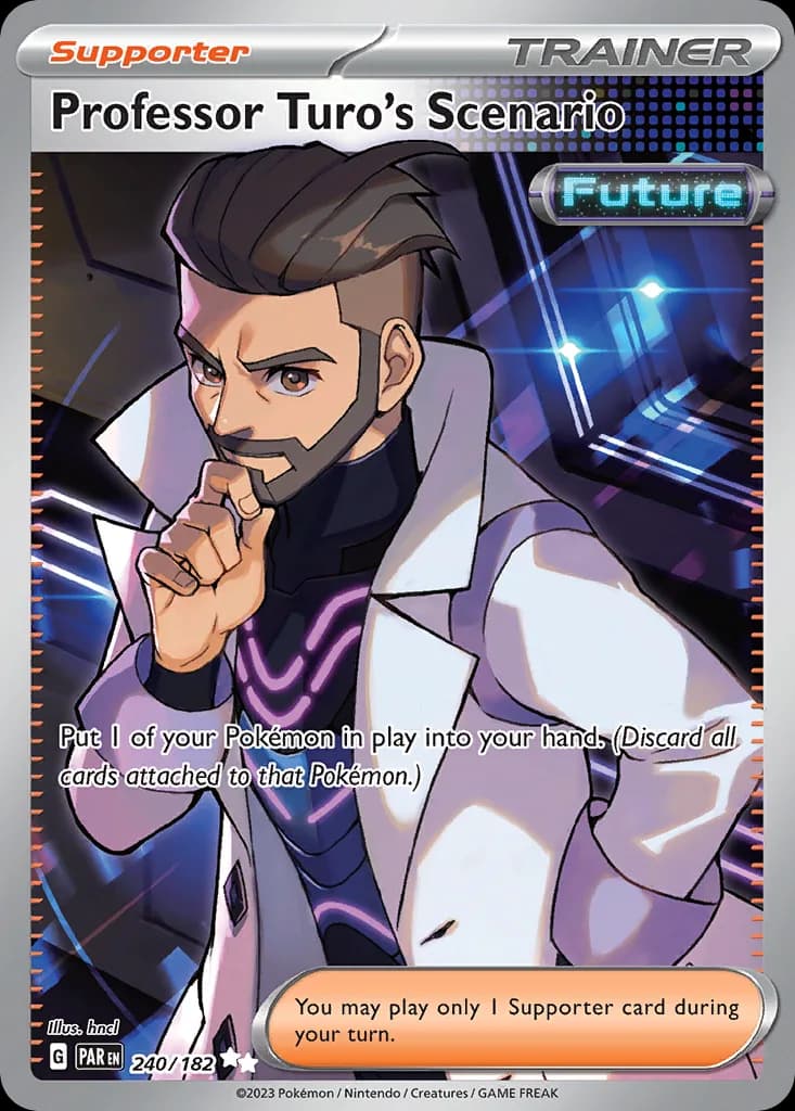 Paradox Rift Professor Turo's Scenario card front, 240/182