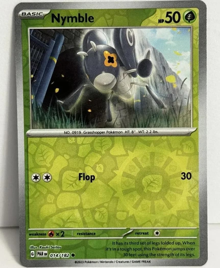 Nymble reverse holo card front, Paradox Rift 14/182