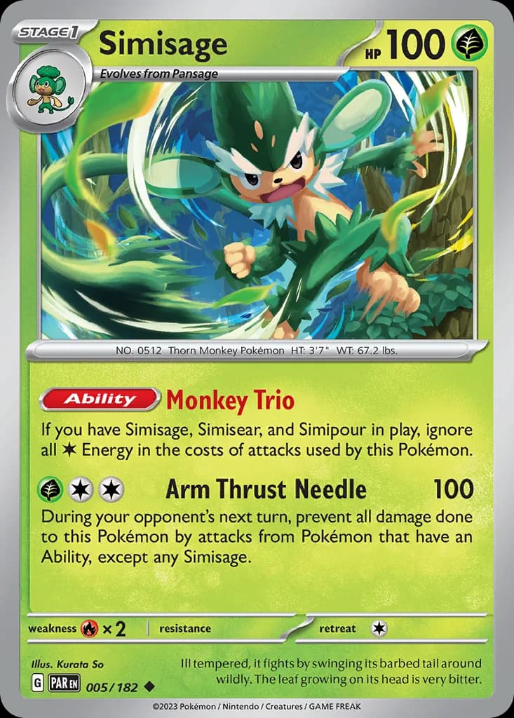 Paradox Rift Simisage card front, 5/182